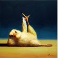 thumbnail image 2 of Art.com Yoga Chick Side Leg Lift Stretched Canvas Print Wall Art by Lucia Heffernan, 16" x 16", 2 of 4
