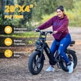 thumbnail image 6 of TST Electric Bike for Women, 20"x4" Fat Tire, 750W Motor 48V/15AH Tested to UL 2849 Standard by SGS, Dual Hydraulic Disc Brakes, Full Suspension, 6 of 13