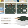 thumbnail image 4 of Yayeee Foldable Storage Basket for Shelves with Handles Waterproof Cloth Bins, Pink Christmas Trees, 4 of 7