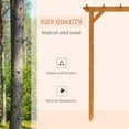 thumbnail image 4 of Outsunny 85" Wooden Garden Arbor for Wedding and Ceremony, Outdoor Garden Arch Trellis for Climbing Vines - Orange, 4 of 6