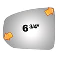 thumbnail image 2 of Burco Side View Mirror Replacement Glass - Clear Glass - 4401, 2 of 3