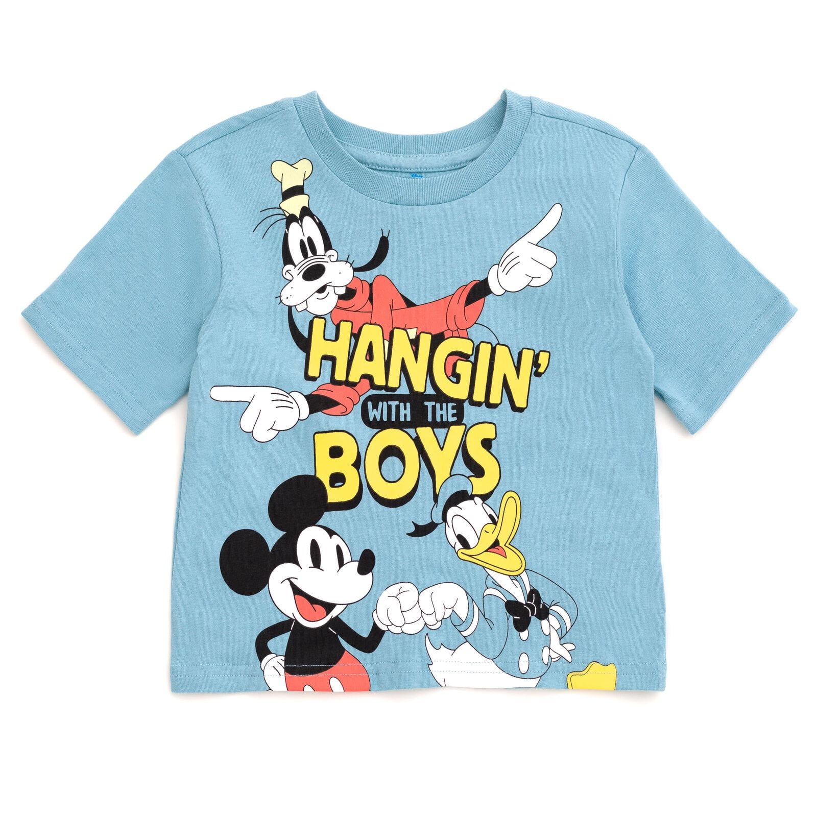 Disney Mickey Mouse Goofy Donald Duck T-Shirt and Mesh Shorts Outfit Set Infant to Little Kid