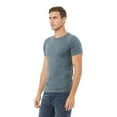 thumbnail image 3 of BELLA + CANVAS CVC Jersey Tee for Men, Eco-friendly Cotton/Poly Blank Shirt, Single Pack, Heather Slate, 2XL, 3 of 4