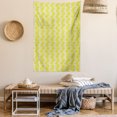 thumbnail image 2 of Spring Tapestry, Bicolor Floral Arrangement Seasonal Nature Illustration with Petal Blooms, Wall Hanging for Bedroom Living Room Dorm Decor, 40W X 60L Inches, Yellow and Ivory, by Ambesonne, 2 of 5