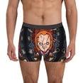 thumbnail image 3 of Lsque Chucky Pattern Men’s Total Support Pouch Boxer Briefs, X-Temp Cooling, Moisture-Wicking Underwear, Regular, Long-leg and Trunk-Medium, 3 of 7