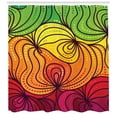 thumbnail image 3 of Ambesonne Abstract Shower Curtain, Colorful Tangled Lines, 69"Wx84"L, Multicolor, 3 of 3