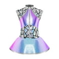 thumbnail image 3 of YUUMIN Girls Alien Dress Metallic Sleeveless Dress with Back Zip Sequins Dress Outfits Blue 12, 3 of 6