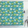 thumbnail image 1 of Ambesonne Fruits Shower Curtain, Raw Granny Smith, 69"Wx84"L, Apple Green Teal, 1 of 3