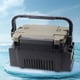 thumbnail image 5 of Caja Aparejos Pesca Accesorio Pesca Ligero Gran Capacidad (L Marrón Negro), 5 of 9