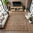 thumbnail image 7 of Addison Rugs Mayfield Premium Machine Washable Traditional Border Copper Rectangle Rug, 9' x 12', 7 of 7