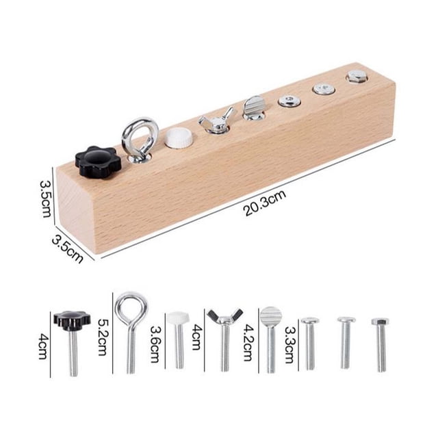Children's Screw Twisting Puzzle Toy Set – Early Educational Fine Motor Skill Development Tool with Colorful Screws and Screwdriver