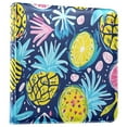 thumbnail image 2 of Leather Cover Photo Album 80 Pockets 4x6 Photos Bookshelf Picture Album Vibrant Tropical Pineapple Orange, 2 of 9