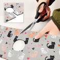 thumbnail image 6 of Yayeee Faucet Mat for Kitchen Sink 30" Diatomite Long Splash Guard Pad, Gray Cartoon Pattern, 2 Pack, 6 of 7