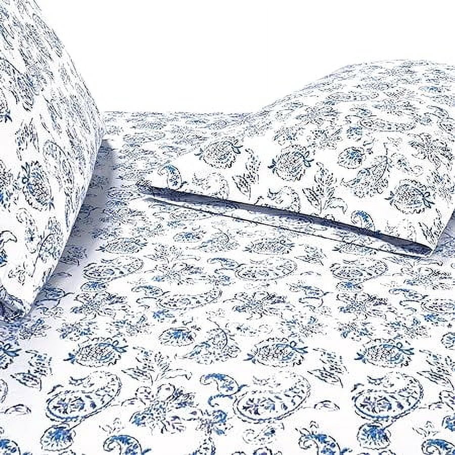 Elegant Comfort Luxury 1500 Series Microfiber Soft Bed Sheets Paisley Pattern - Wrinkle & Fade Resis