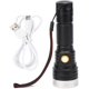 thumbnail image 1 of Lampe de poche linterna LED portátil con carga USB linterna de mano súper brillante impermeable para emergencia Camping senderismo, 1 of 5