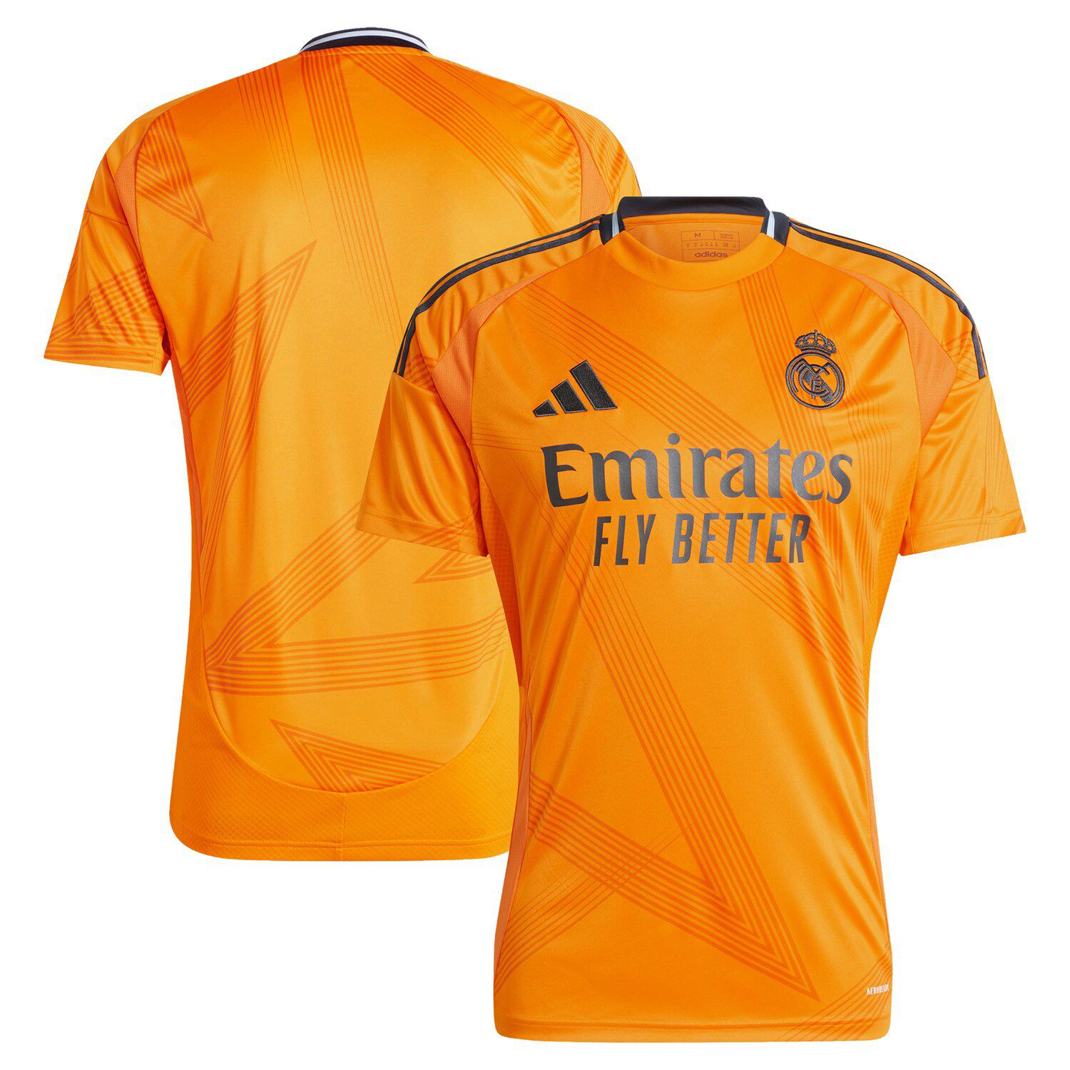Adidas Real Madrid Stadium Away Men's Short Sleeve Soccer Jersey Orange photo 2