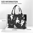 thumbnail image 3 of Large Capacity Tote Bag,Spooky Halloween Silhouette Pattern Handbag Fashion Luxury Tote Bag,15.7"x13"x 5.1" Inches,Laptop Compatible, 3 of 6