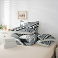 thumbnail image 5 of American Football City Comforter Sets Twin Size, 3D Sports Themed Bedding Bed In A Bag(Comforter+Fitted+Flat Sheet+2 Pillowcases+2 Throw Pillow Covers) 7 Pcs Bed Set, Las Vegas, 5 of 5