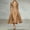 Khaki, variant on Women's Collared Shirt Midi Dress – Long Sleeve with Pockets Elegant Formal Office Cocktail Party A-Line Dress Black,L