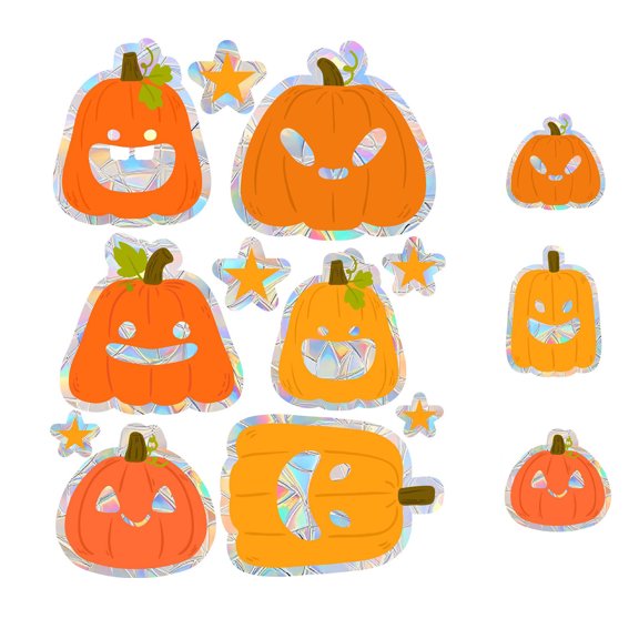 Dvumao Fall Decor, Halloween Window Clings Halloween Decorations Indoor Halloween Window Stickers Cute Pumpkin Ghost Halloween Window Decorations Halloween Window Decals, Gift for Friend