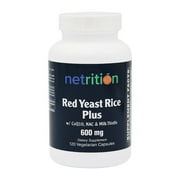 Red Yeast Rice Plus w/ CoQ10, NAC & Milk Thistle Vegetarian Capsules (120) by Netrition (CLEARANCE: Best by December 31, 2024)