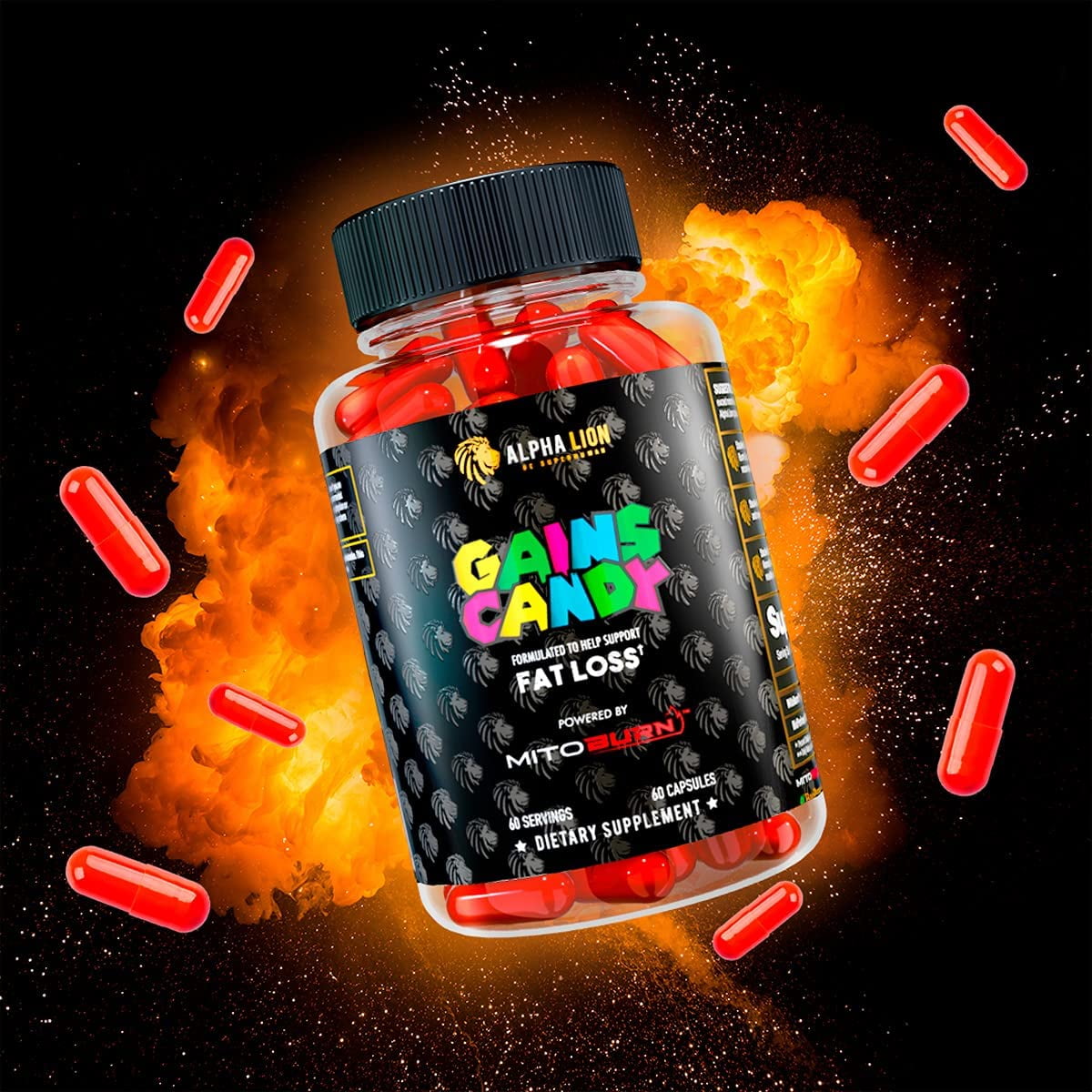 Buy Alpha Lion Gains Candy, Upgrade Workout Performance & Endurance, 60