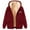 Wine, variant on Wancir Unisex Women's Fleece Hoodie Jacket Cozy Sherpa Lined Zip Up Warm Hoodie Sweatshirt Winter Fluffy Sweater Hooded Coat