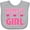 AC-Heather Grey, variant on Inktastic Nana's Girl Grandchild Girls Baby Bib