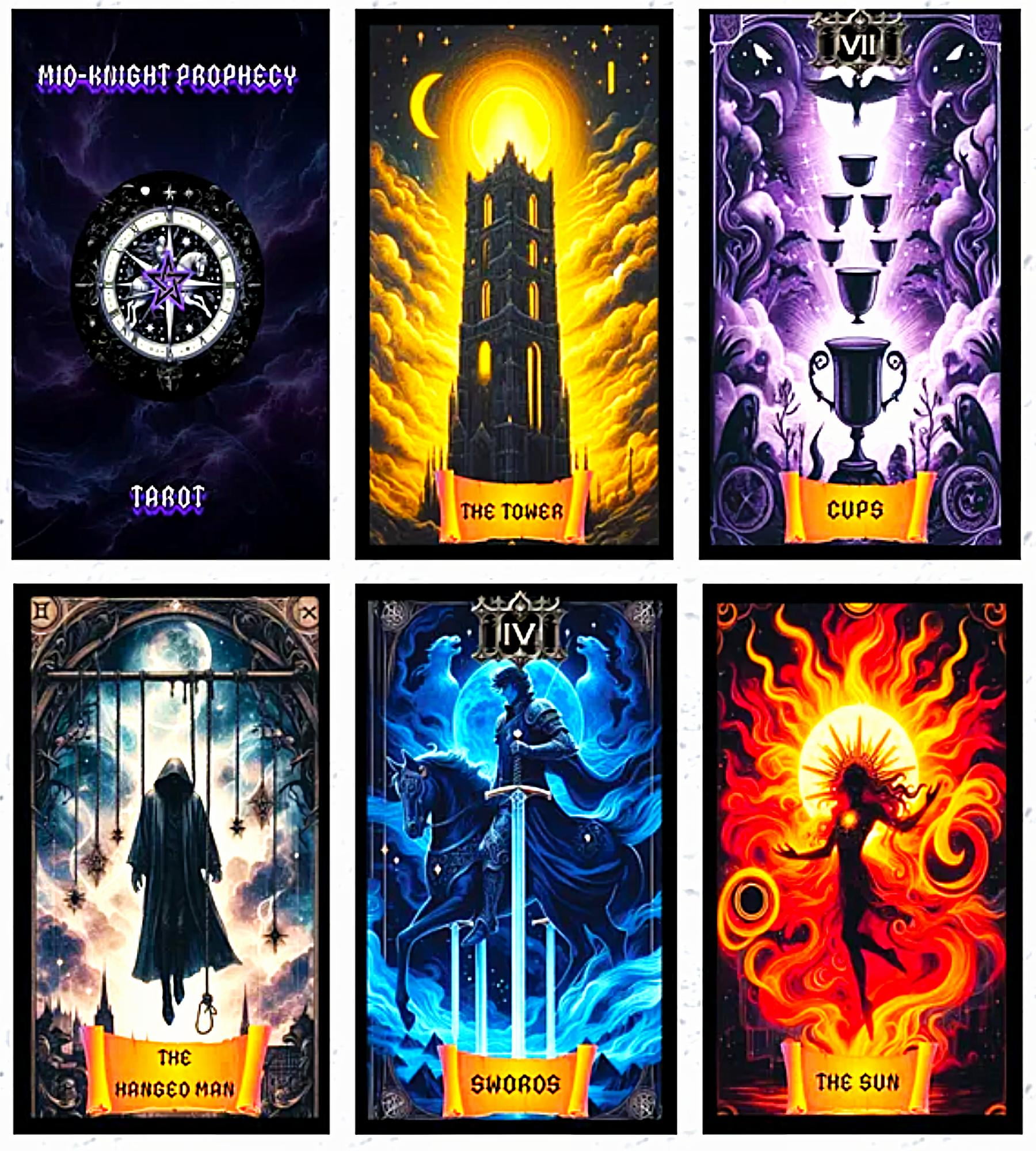 Mid-Knight Prophecy Tarot Cards by Arise Entertainment - 78 Count