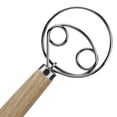 thumbnail image 3 of MyLifeUNIT Danish Dough Whisk, Dutch Dough Hook with Stainless Steel Bench Scraper for Baking and Bread Dough, 3 of 7