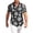 Black, variant on Men's Hawaiian Shirt Short Sleeve, Tropical Beach Floral Shirts Casual Button Down Tops for Summer Trip Vacation,White(XXL)