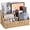 Rattan, variant on Woven Storage Basket Rattan Vertical Wicker Storage Baskets with 4 Compartments Desk Organizers and Storage Magazine File Holder Office Supplies Sorter Rack, Wicker Mail Organizer