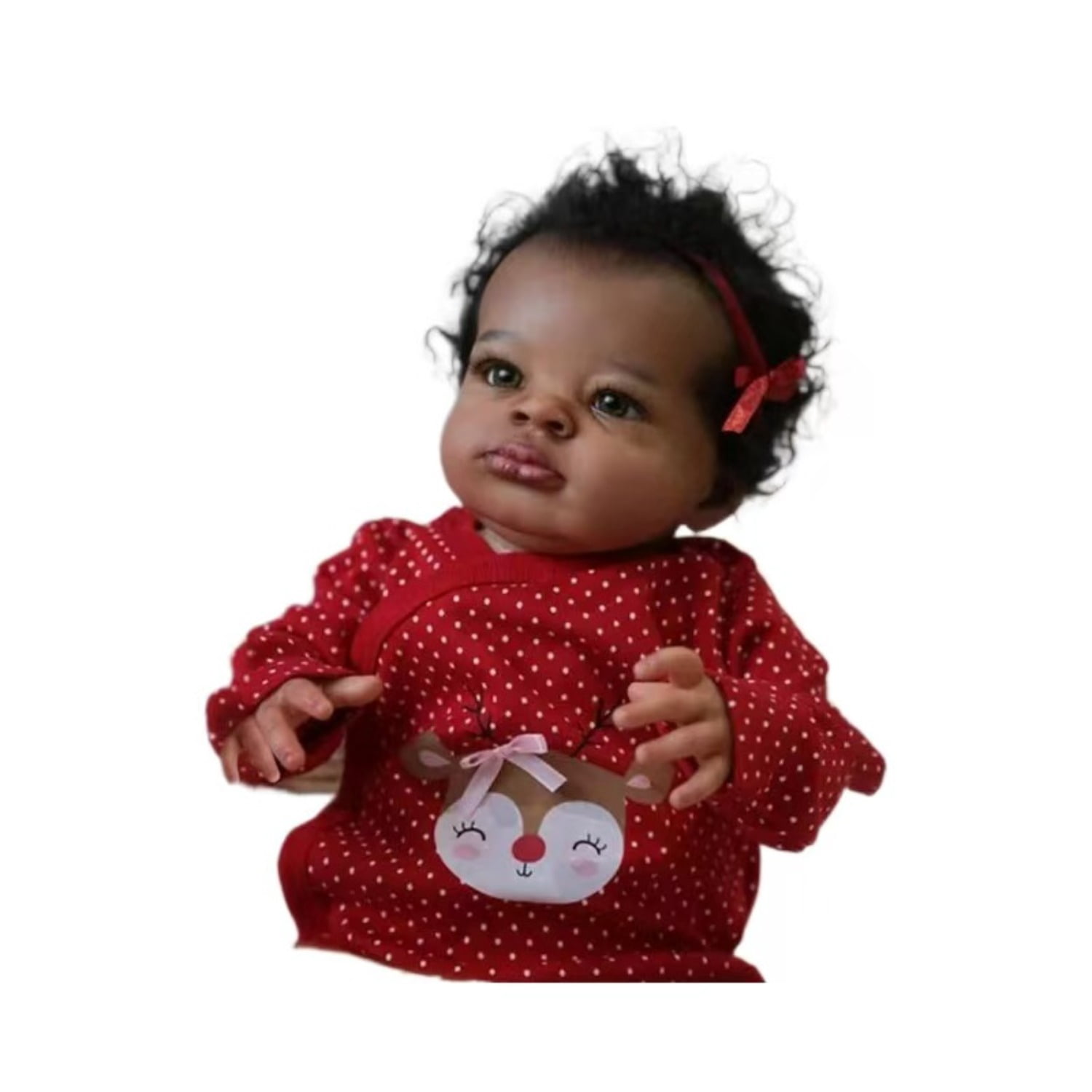 20 Inch Lifelike Reborn Baby Doll Black - African American Cute Reborn Doll Soft Touch - Birthday Gift Christmas Gifts