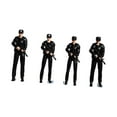 thumbnail image 1 of Figuras de policía a escala 1:64 Colección de modelos Tiny People Adorno en miniatura de resina 2 mujeres y 2 hombres, 1 of 9
