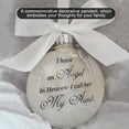 thumbnail image 4 of Naiovety Bola de plumas Ángel en adorno conmemorativo signo decoraciones conmemorativas para papá mamá decoración familiar bola Navidad decoración Decoración del hogar tía Naiovety HA003103-03, 4 of 6