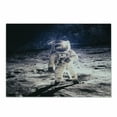 thumbnail image 1 of Outer Space Cutting Board, Moon Spaceman on the Surface of Orbit Background Cosmos Galaxy Solar Photo, Decorative Tempered Glass Cutting and Serving Board, Small Size, Brown Blue, by Ambesonne, 1 of 1