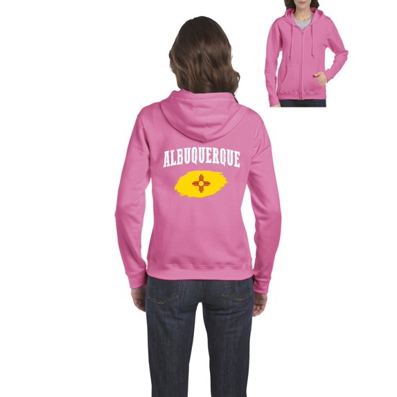 Womens Albuquerque Full-Zip Hooded Sweatshirt