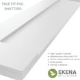 thumbnail image 7 of Ekena Millwork 12"W x 30"H True Fit PVC San Miguel Mission Style Fixed Mount Shutters, White (Per Pair - Hardware Not Included), 7 of 7