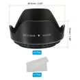 thumbnail image 2 of Uxcell 49mm Camera Lens Hood, 2Pcs Flower Lens Hood Protector with Cleaning Cloth, 2 of 5