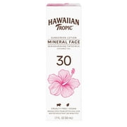 Hawaiian Tropic Mineral Skin Nourishing Milk Sunscreen for Face SPF 30, 1.7oz Travel Size