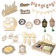 thumbnail image 2 of Fengrise-Decoración de madera EID Mubarak para el hogar, suministros de fiesta musulmanes islámicos, feliz Ramadán, Ramadán Kareem Eid Al Adha, 2023, 2 of 4
