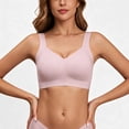 thumbnail image 4 of Mifsaly Womens Wireless Sports Bra with V Neck Wide Shoulder Straps Smooth Molded Cups and Longline Underband Comfortable Active Bralette for Yoga Fitness and Daily, 4 of 7