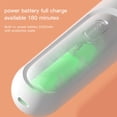 thumbnail image 4 of Graflsoa Ramasse-Pieds Électrique Portable avec 3 Têtes de Broyage, 2 Vitesses Réglables, Batterie 2200mAh, Charge Type-C, Rose, 4 of 6