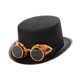 thumbnail image 3 of Sombrero de copa steampunk, accesorios de disfraz, sombrero de jazz para cosplay, fiesta rave, Halloween Vasos de oro, 3 of 9