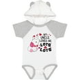 thumbnail image 3 of Inktastic My Uncle Loves Me Lots and Lots Cute Elephant Boys or Girls Baby Bodysuit, 3 of 5