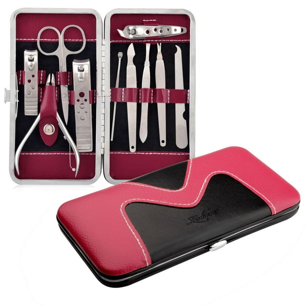 Zodaca 10-piece Stainless Steel Pedicure Set Manicure Nail Clippers ...