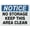 Warning Sign 1, variant on Metal Hanging Plate Horizontal NO STORAGE KEEP THIS AREA CLEAN, Waterproof, Fade and Scratch Resistant, safety signs, equipment Warning signs, etc - NOTICE SIGN Style 30x40cm