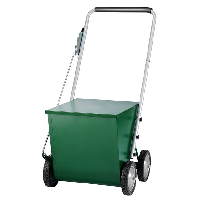 KFFKFF Dry Line Marker, 4-Wheel, 2 or 4 in Lines, Field Dry Line Chalker, Adjustable Line Marker, with Rubber Adjustment Handle, 65 lbs Large Powder Capacity