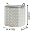 thumbnail image 6 of Large Capacity Storage Bag, Waterproof & Dustproof Foldable Closet Organizer, Heavy Duty Moving Bag with Handles & Zippers for Clothes, Comforters, Blankets ( 17.7 x 23.6 x 23.6 Inch ), 6 of 6
