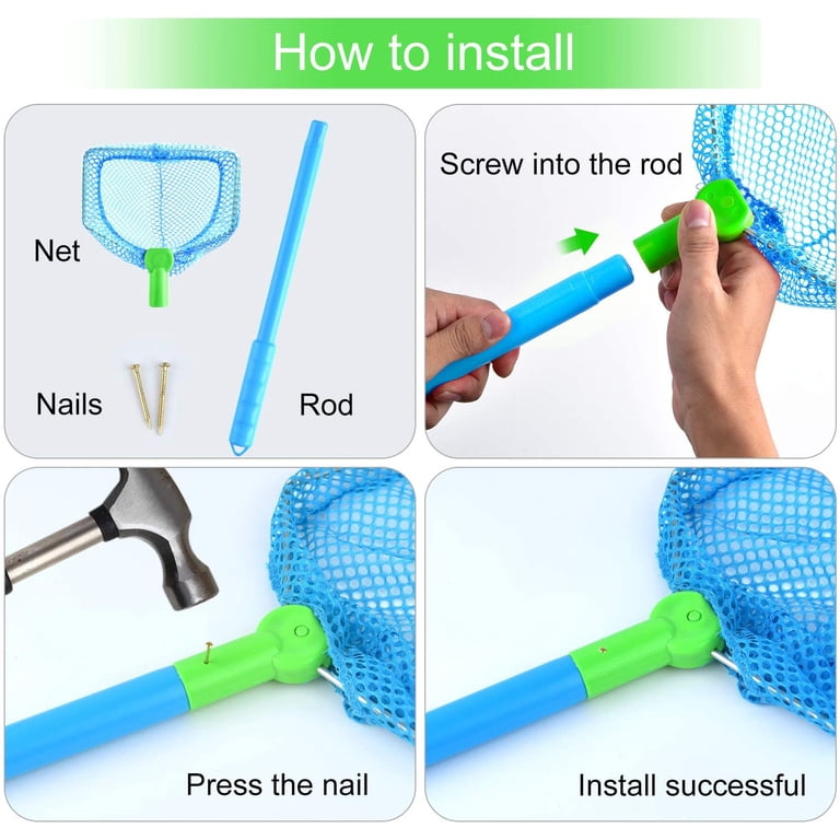 best fishing bug nets Pesoncarl Butterfly Net, Telescopic Net with Handle Extends to 37 Inches, Fine Mesh Bug Catcher, Portabe for Kids and Family, Skimming Fish Nets : Sports & Outdoors Unlock the full potential of your Rising landing net Best lure fishing NETS for